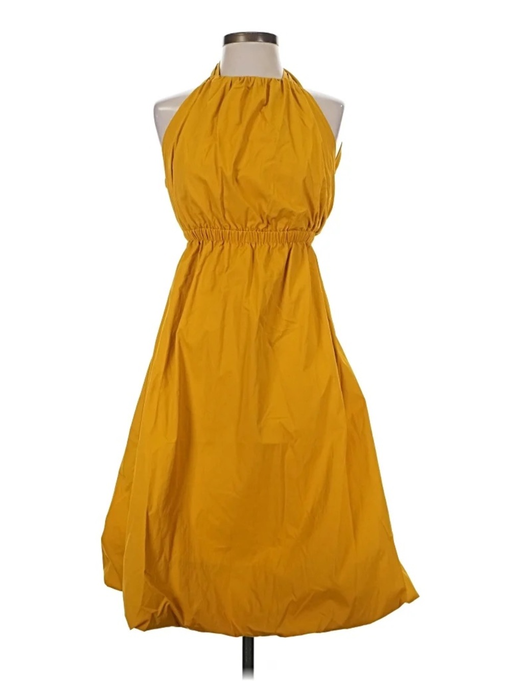 Banana Republic Mustard Halter Midi Dress